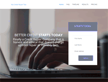 Tablet Screenshot of mycreditrepairtips.com